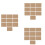 30 Pcs Natural Hessian Burlap Place Mat Table Placemats Coaster Dining Decor 1