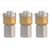 3X Steel Pressure Washer Drain Sewer Cleaning Pipe Jetter Rotary Nozzle 3 Jet 1/8 Inch F