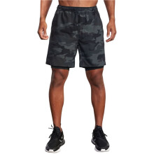 Herren-Fitness- und Laufshorts, 2-in-1, Schnelltrocknende Trainingsshorts Schwarze Tarnung XXL