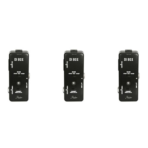 3X Rowin DI BOX LEF-331 Micro-DI com Cab Sim e Gain Guitar Effect Pedal True Bypass 1