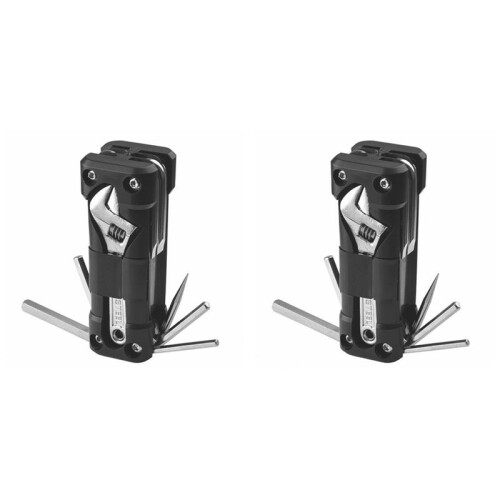 2X Bicycle Multifunction Tool Kits Multitool Tire Repair Tool Set with Screwdriver Chain 1