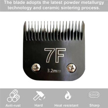 7F 3.2mm Pro Detachable Blade for   10 Most for  AG / AGC / SMC /  A5 / Classic 76 Animal Clippers