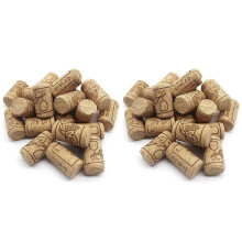 2X Wine Corks, Wooden Cork Wine Bottles Cork for Natural Corks for Wooden Wine Corks for DIY, Decoration and Hobbies