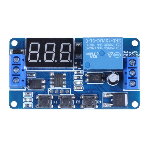 3X Automation  12V LED Display Digital Delay Timer Control  Relay Module 1