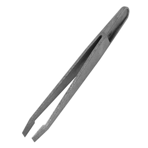 18PCS Precision Tweezer Set Plastic Anti Static Tool Kit Size 1/2/3/5/6/8 Each 3(Black) 2