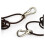20X  Alloy Carabiner Clip Tiny Spring Snap Hook Carabiners for Backpack Keychains Accessories(Silver) 4