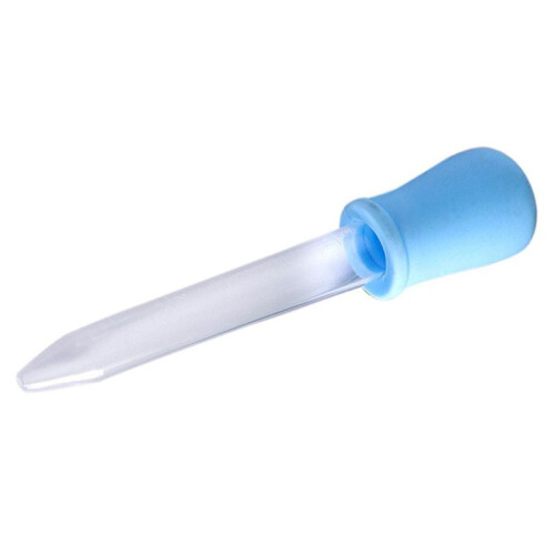 3X 5 Ml Pipetta Contagocce In Plastica Trasparente Blu Liquido Medicina per Bambini 2