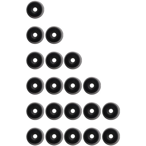 Rubber Anti Vibration Isolator Absorber Base Foot Pad 100Pcs Black 2