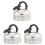 3X 60 Minute Counting Teapot Shaped Kitchen Cooking Alarm Clock Timer Mechanical 2