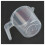 4X 500ml Home Lab Measuring Jug Pitcher Plastic Handle Pour Spout Container 2