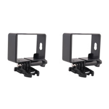 2X Protective Housing Side Border Frame Case Compatible with Yi Xiaoyi Action Sport Camera Accessories Black