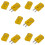 5X Yellow Plastic Shell K Type Thermocouple Plug Socket Connector Set 1