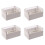 4X Clear Cover Plastic Electronic Project Junction Box 100 X 68 X 50mm 1
