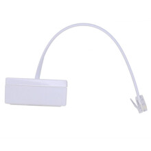 4X RJ11 Plug to Dual UK BT Telephone Socket Convertor