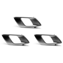 3X Right Car Interior Door Inner Handle for Ranger 2012-2021 Everest 2015-2021 BT50 2012-2019 Silver Grey