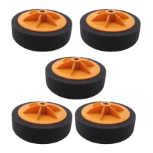 5pcs 6 Inch/15cm Car Polishing Waxing Pad Sponge M14 Wheel Polishing Waxing Pad Kit Tool for Car Polisher Black