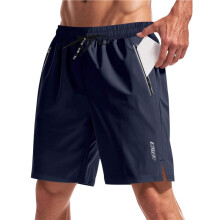Heren Losse Nacht Hardloop Glow-in-The-Dark Functionele Sneldrogende Zomer Strand voor Shorts Marineblauw XXL