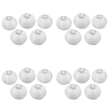 20Pcs 4 Inch 10cm Round Paper Lantern for Birthday Wedding Party Decor Gift DIY Creavtive(White)