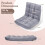 14-Position Adjustable Cushioned Floor Chair, Velvet 3