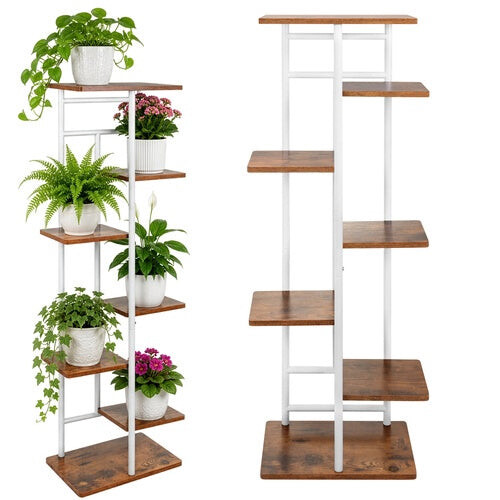 Support à plantes en métal à 7 niveaux, style loft, 120 cm 1