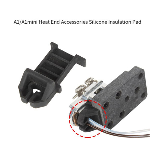 5PCS Silicone Heat Protection for  A1/A1  3D Printer Hotend High-Temperature Insulation Heating Assembly 1