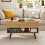 Lift-Top Coffee Table 80cm, Hidden Storage, 2 Shelves 6