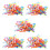 500 Pcs  Tees 54 mm Plastic Mixed Color 1