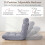 14-Position Adjustable Cushioned Floor Chair, Velvet 5