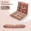Adjustable Floor Chair, 14-Position, Flannel, Beige 3