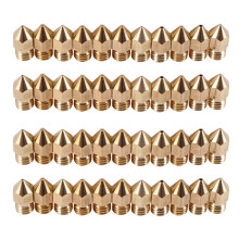 44 Pieces 3D Printer Nozzles MK8 Nozzle 0.2mm, 0.3mm, 0.4mm, 0.5mm, 0.6mm, 0.8mm, 1.0mm Extruder Print