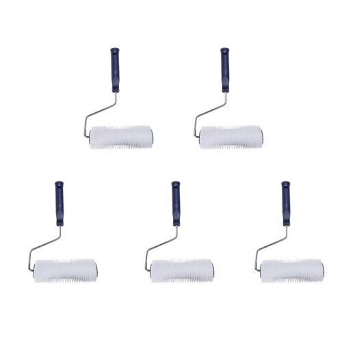 5pcs 7 Inch Plastic Handle Spiked Roller