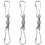 24 Pack  Double Clip Swivel Hooks for Wind Spinners, Hanging Windsock, Bird Feeders 4