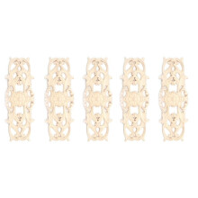 5X Rubber Wood Carved Applique Retro Furniture Crafts Decor New(22.5 X 8cm)