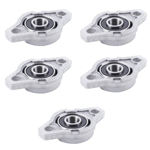 5X KFL000 Bore Inner 10mm Flange  Mounted Pillow Block Bearings