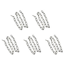 5pcs 1M Heavy Duty Chain for Vintage Chandelier Hanging Lamp,Pearl Black