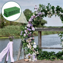 Floral Foam Cage, 6 Pack Floral Foam Blocks for Flower, Flower Holder with Floral Foam, Cage Bowl Flower Foam
