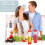 9X 16 Oz Inverted Plastic Squeeze Bottles, Refillable Tip Large Valve Dispenser Condiment Squeeze Bottle 1