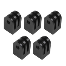 5X Cnc Aluminum Alloy Tripod Mount Outdoor Sports Camera Base Adapter for All 1/4 Inch Screw Monopod Accessory