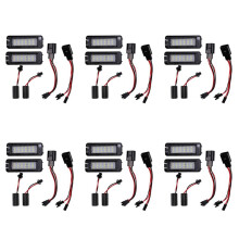 12Pcs 12V Led Number License Plate Light Lamps Compatible with 4 5 6 7 Car License Plate Lights Exterior Accessories