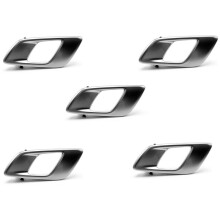 5X Left Car Interior Door Inner Handle for Ranger 2012-2021 Everest 2015-2021 BT50 2012-2019 Silver Grey