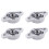 4X KFL000 Bore Inner 10mm Flange  Mounted Pillow Block Bearings 2