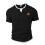Herren Kurzarm-T-Shirt, Lässig, Rundhalsausschnitt, Slim Fit, Pullover Schwarz M 1
