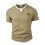 Herren Kurzarm-T-Shirt, Lässig, Rundhalsausschnitt, Slim Fit, Pullover Khaki M 1