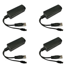 4X Micro-USB POE Splitter 48V to 5V2A/3A USB Power Supply National Standard with Phone Charging