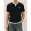 Herren Kurzarm-T-Shirt, Lässig, Rundhalsausschnitt, Slim Fit, Pullover Schwarz M 4