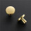 20pcs Solid Single Hole Kitchen Round Cabinet Knobs Zinc Alloy Pulls Drawer Knobs Kitchen Cabinet Hardware Handles Gold 6