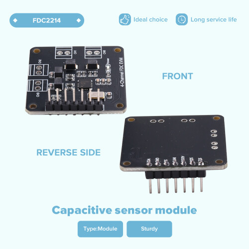 FDC2214 Capacitive Sensor Module 1PCS Gesture Recognition Paper Counting Liquid Level Measurement for Electronics 2