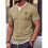 Herren Kurzarm-T-Shirt, Lässig, Rundhalsausschnitt, Slim Fit, Pullover Khaki M 5