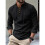 Herren-Langarmhemd mit Spitze Schwarz XL 2