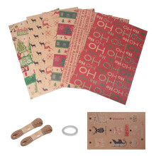 6 Pack Wrapping Paper Sheets,for Christmas Birthday Party Wrapping Paper Set Gift Wrap Papers
